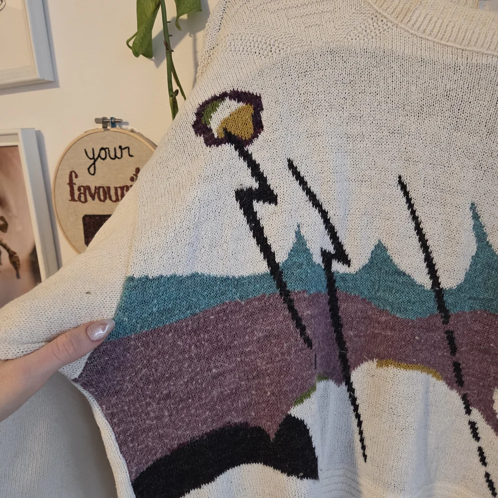 London Fog Cream Knit Sweater - Picture 2 of 7